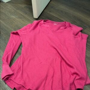 American Eagle Outfitters Pink Long Sleeve Top
